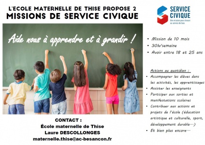 Service civique école maternelle