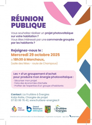 Réunion publique: projet photovoltaïque