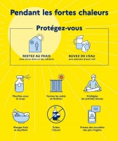 Fortes chaleurs: informations et conseils pratiques 